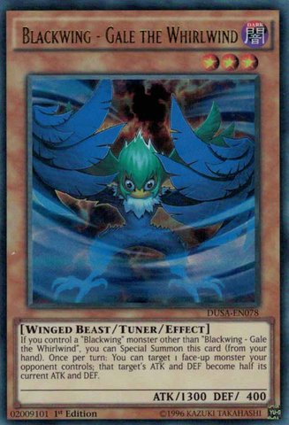 Blackwing - Gale the Whirlwind [DUSA-EN078] Ultra Rare Yu-Gi-Oh!