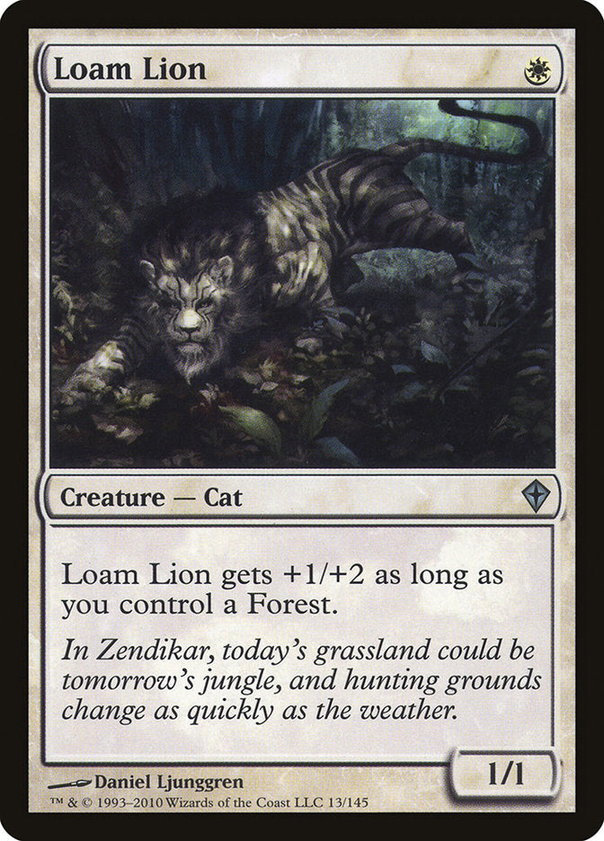 Loam Lion [Worldwake] Magic: The Gathering