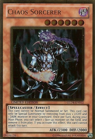 Chaos Sorcerer [GLD4-EN012] Gold Rare Yu-Gi-Oh!