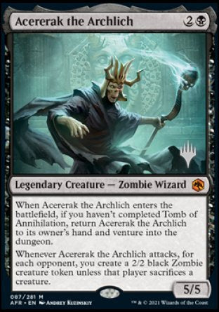 Acererak the Archlich (Promo Pack) [Dungeons & Dragons: Adventures in the Forgotten Realms Promos] Magic: The Gathering
