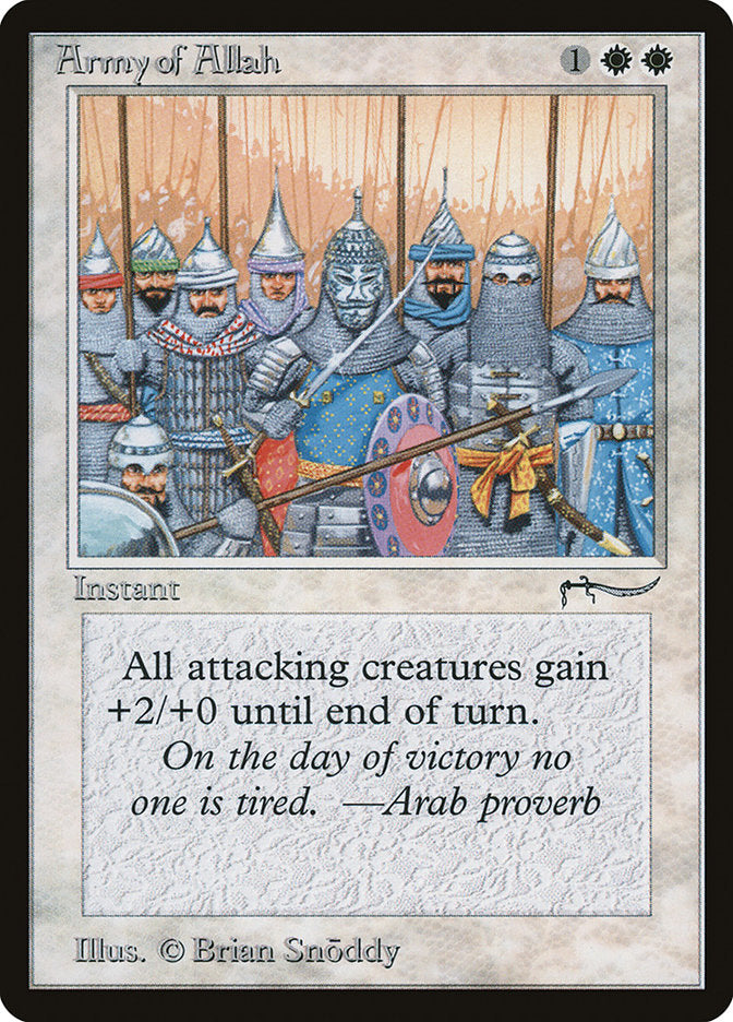 Army of Allah (Dark Mana Cost) [Arabian Nights] Magic: The Gathering