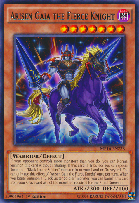 Arisen Gaia the Fierce Knight [MP16-EN238] Rare Yu-Gi-Oh!
