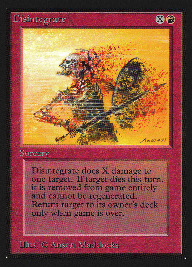 Disintegrate [Collectors' Edition] Magic: The Gathering