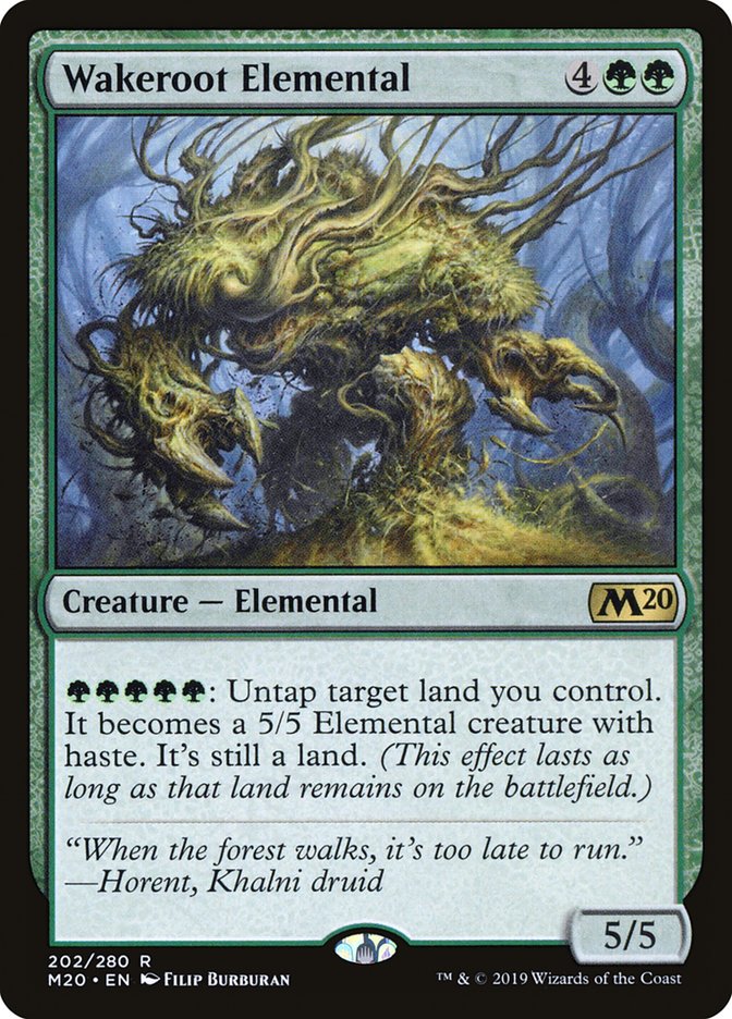 Wakeroot Elemental [Core Set 2020] Magic: The Gathering