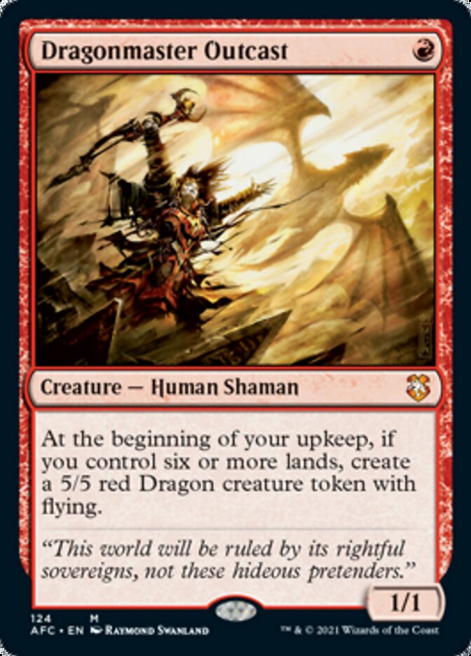 Dragonmaster Outcast [Dungeons & Dragons: Adventures in the Forgotten Realms Commander] Magic: The Gathering
