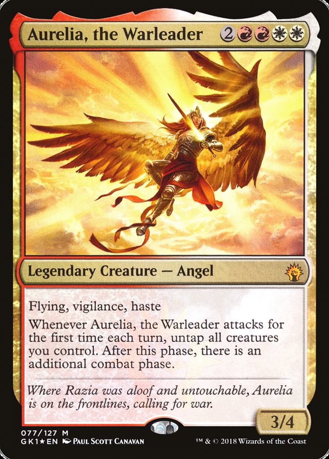 Aurelia, the Warleader [Guilds of Ravnica Guild Kit] Magic: The Gathering