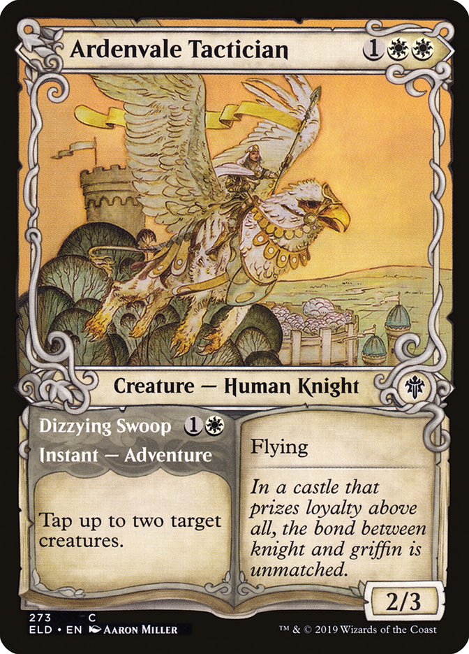 Ardenvale Tactician // Dizzying Swoop (Showcase) [Throne of Eldraine] Magic: The Gathering
