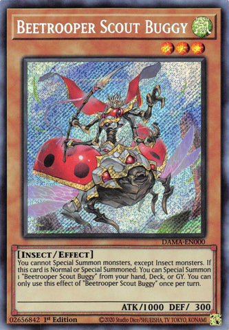 Beetrooper Scout Buggy [DAMA-EN000] Secret Rare Yu-Gi-Oh!
