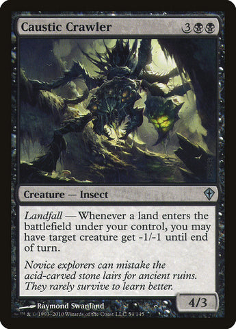 Caustic Crawler [Worldwake] Magic: The Gathering