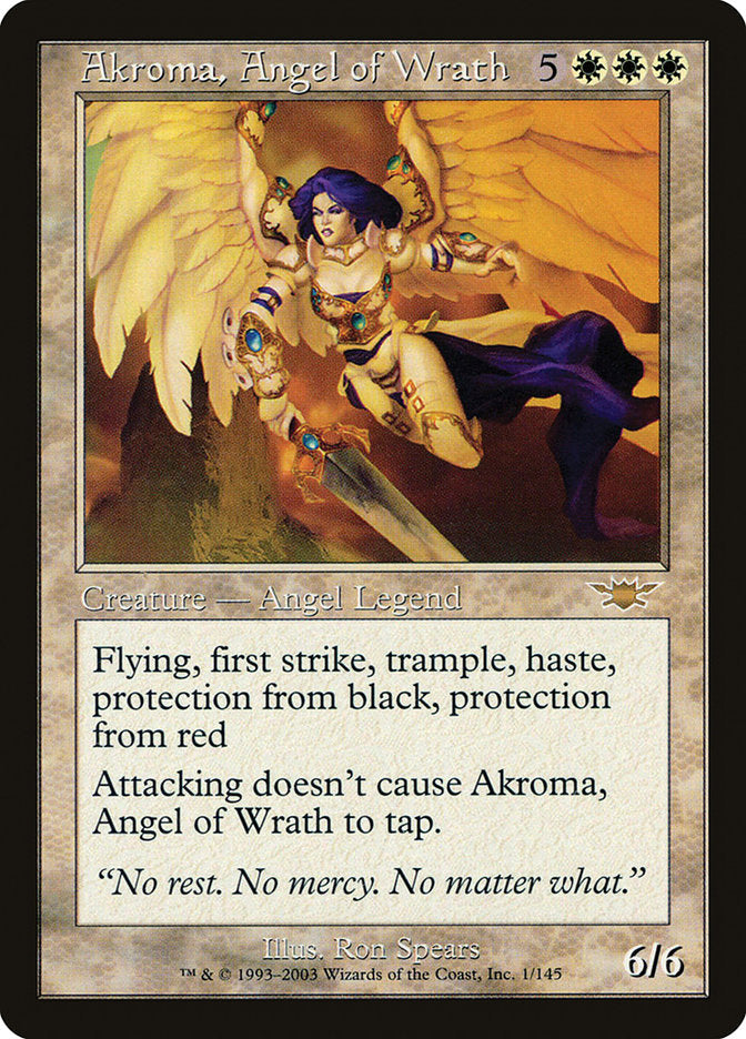 Akroma, Angel of Wrath [Legions] Magic: The Gathering
