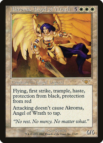 Akroma, Angel of Wrath [Legions] Magic: The Gathering