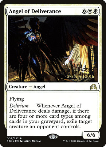 Angel of Deliverance [Shadows over Innistrad Prerelease Promos] Magic: The Gathering