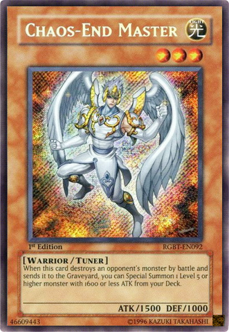 Chaos-End Master [RGBT-EN092] Secret Rare Yu-Gi-Oh!