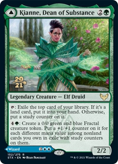 Kianne, Dean of Substance // Imbraham, Dean of Theory [Strixhaven: School of Mages Prerelease Promos] Magic: The Gathering