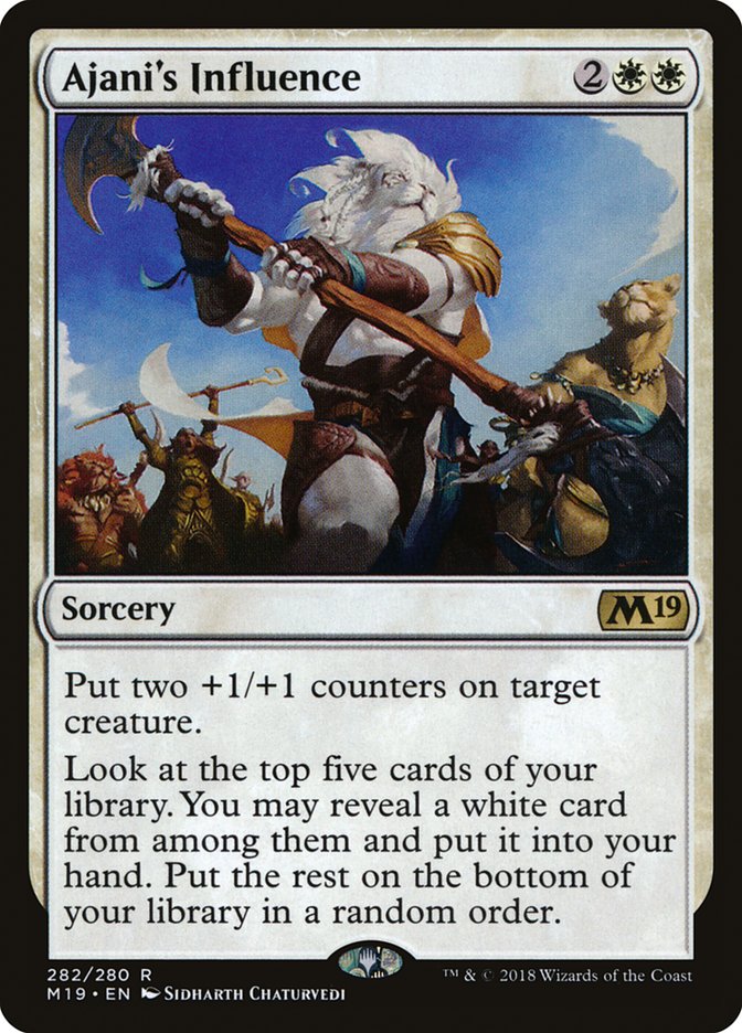 Ajani's Influence [Core Set 2019] Magic: The Gathering