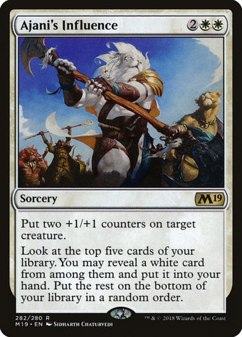 Ajani's Influence [Core Set 2019] Magic: The Gathering