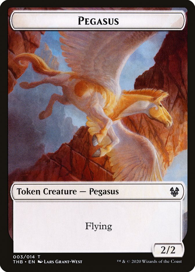 Pegasus Token [Theros Beyond Death Tokens] Magic: The Gathering