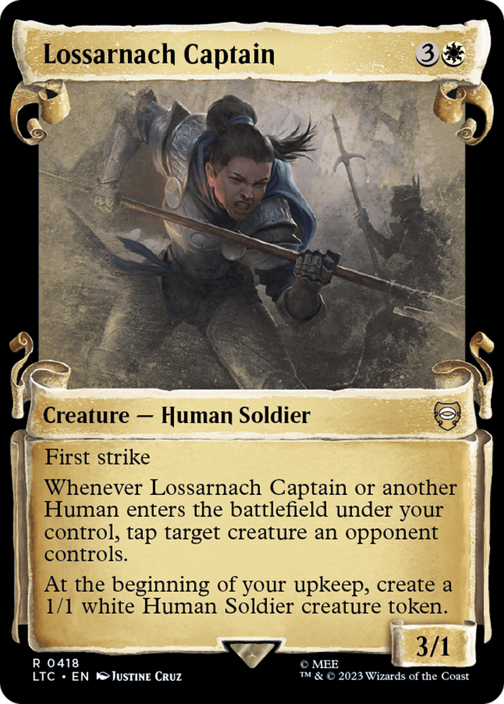 Lossarnach Captain [The Lord of the Rings: Tales of Middle-Earth Commander Showcase Scrolls] Magic: The Gathering