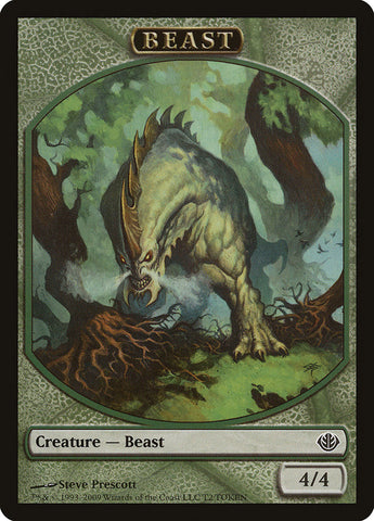 Beast Token (T2) [Duel Decks: Garruk vs. Liliana Tokens] Magic: The Gathering