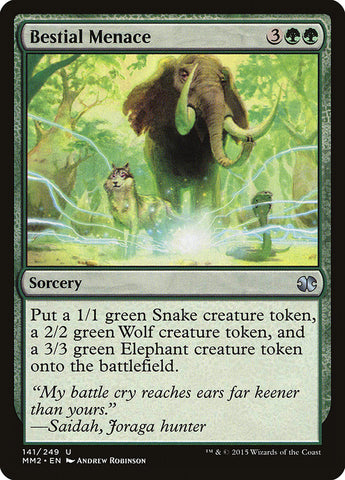 Bestial Menace [Modern Masters 2015] Magic: The Gathering