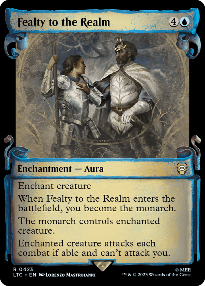 Fealty to the Realm [The Lord of the Rings: Tales of Middle-Earth Commander Showcase Scrolls] Magic: The Gathering