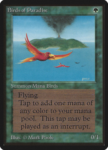 Birds of Paradise [Beta Edition] Magic: The Gathering