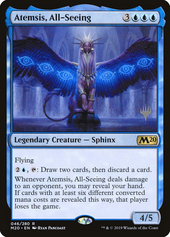 Atemsis, All-Seeing (Promo Pack) [Core Set 2020 Promos] Magic: The Gathering