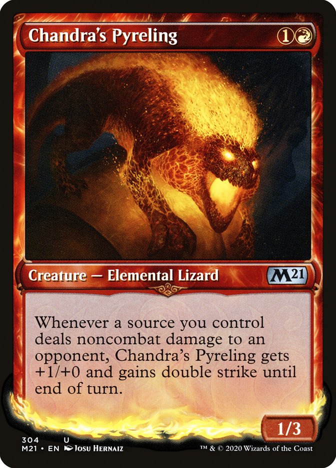 Chandra's Pyreling (Showcase) [Core Set 2021] Magic: The Gathering