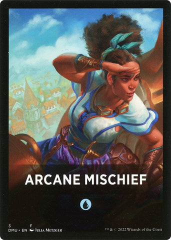 Arcane Mischief Theme Card [Dominaria United Tokens] Magic: The Gathering