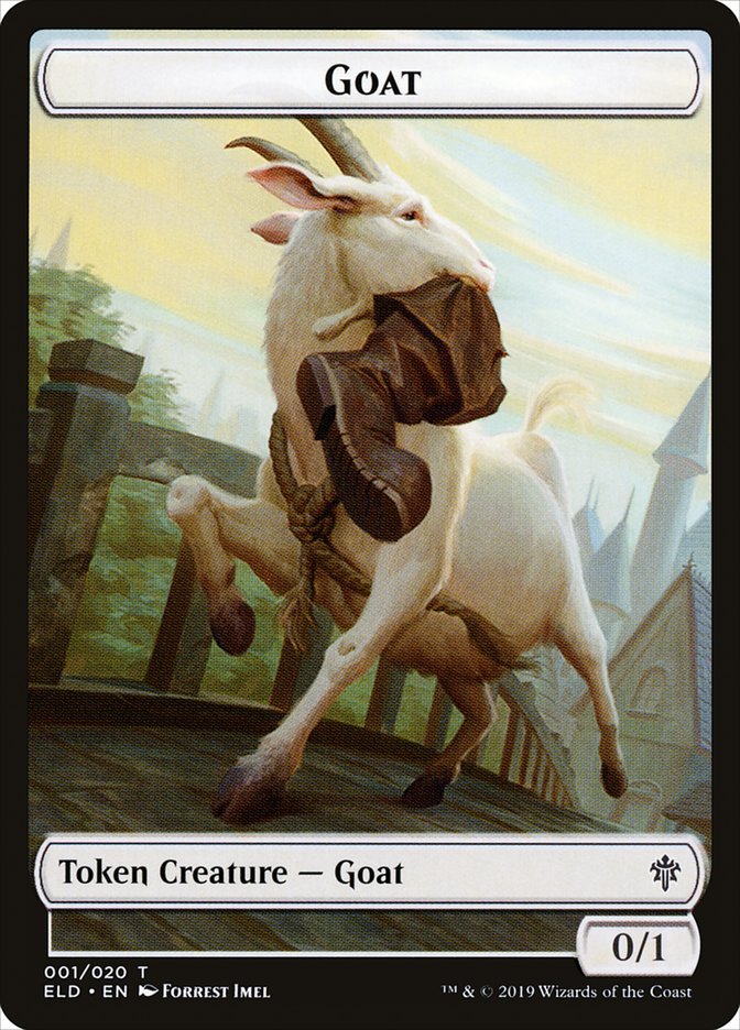 Goat Token [Throne of Eldraine Tokens] Magic: The Gathering