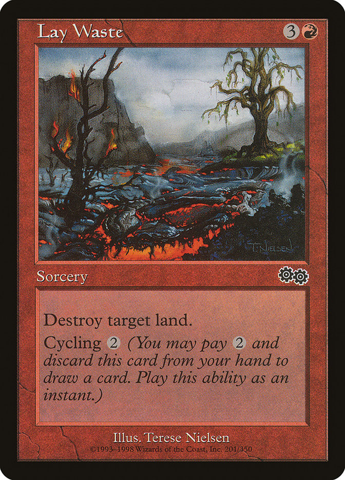 Lay Waste [Urza's Saga] Magic: The Gathering