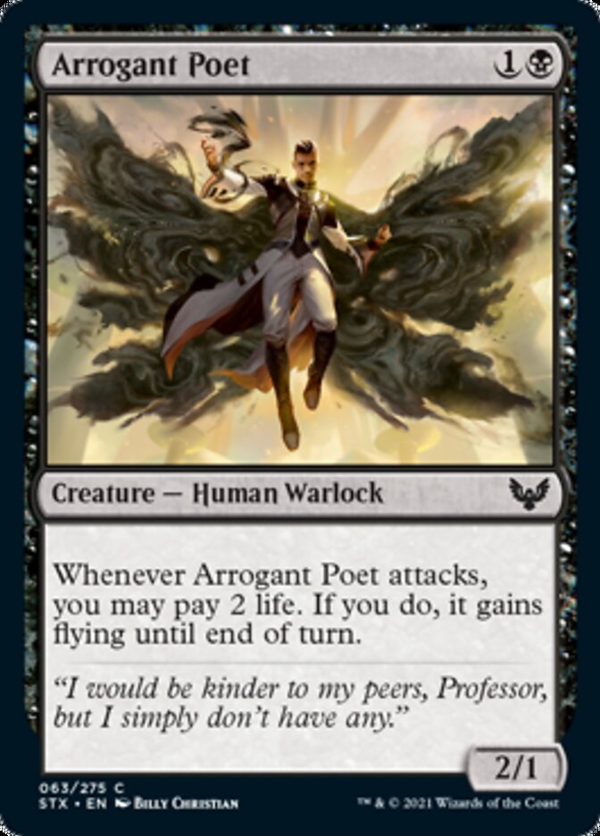 Arrogant Poet [Strixhaven: School of Mages] Magic: The Gathering