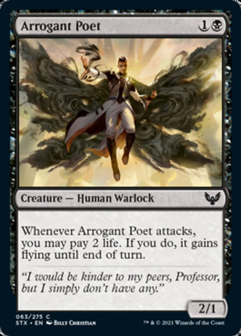 Arrogant Poet [Strixhaven: School of Mages] Magic: The Gathering