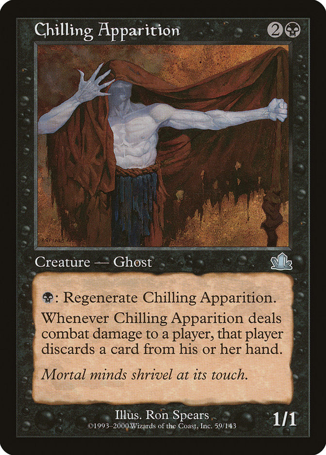 Chilling Apparition [Prophecy] Magic: The Gathering