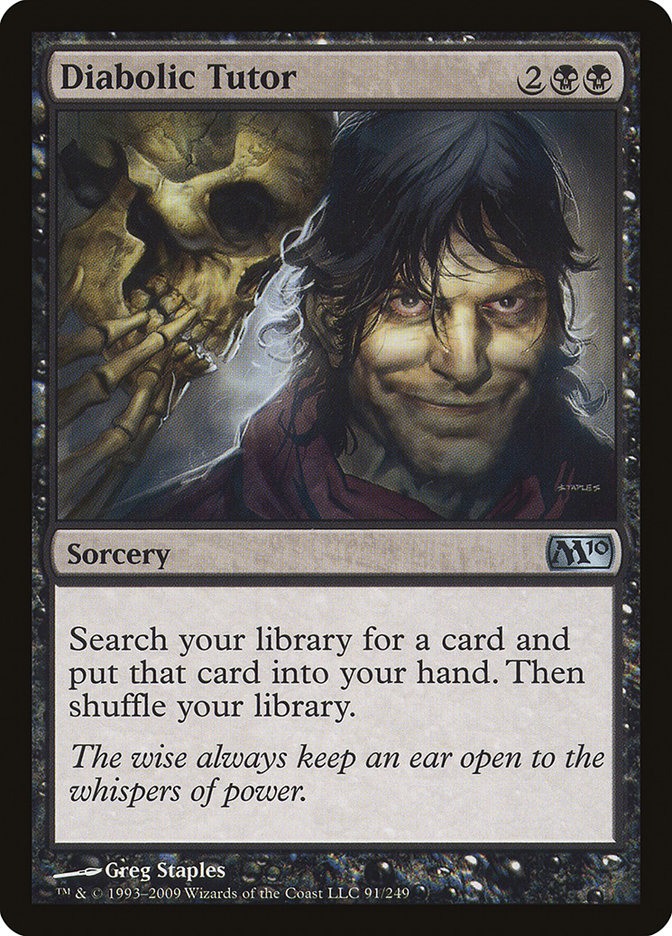 Diabolic Tutor [Magic 2010] Magic: The Gathering