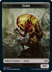 Germ // Wolf Double-Sided Token [Double Masters Tokens] Magic: The Gathering