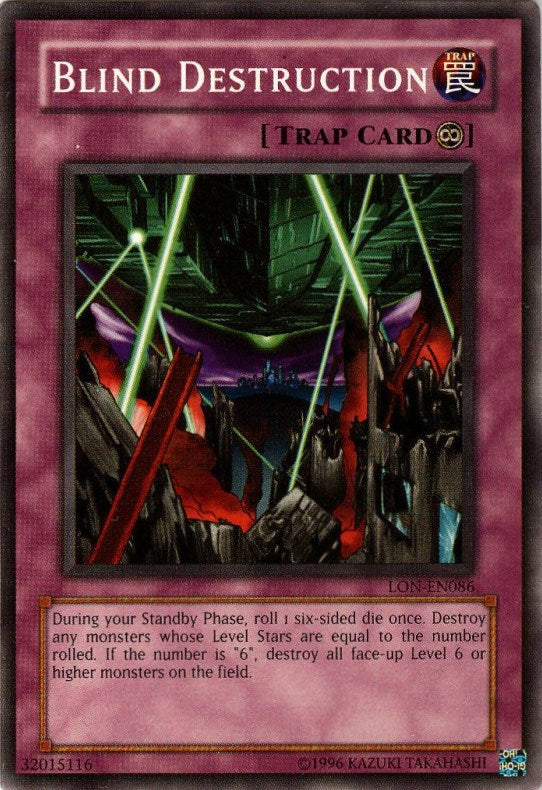 Blind Destruction [LON-EN086] Common Yu-Gi-Oh!