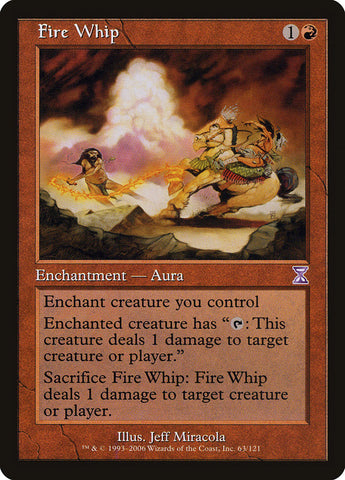 Fire Whip [Time Spiral Timeshifted] Magic: The Gathering