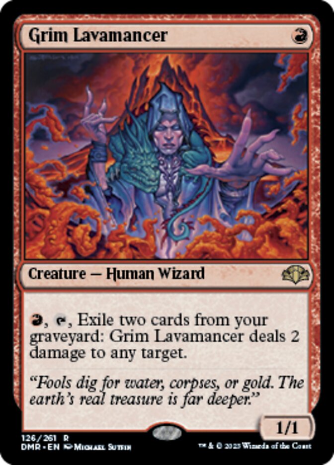 Grim Lavamancer [Dominaria Remastered] Magic: The Gathering