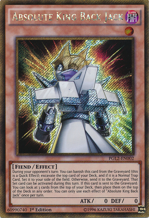 Absolute King Back Jack [PGL2-EN002] Gold Secret Rare Yu-Gi-Oh!