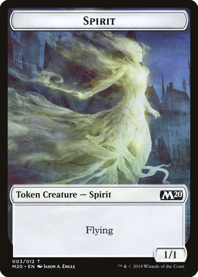 Spirit Token [Core Set 2020 Tokens] Magic: The Gathering