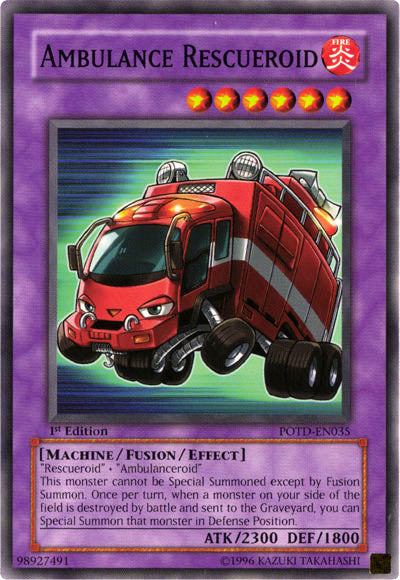Ambulance Rescueroid [POTD-EN035] Common Yu-Gi-Oh!
