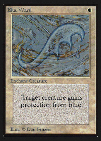 Blue Ward [International Collectors' Edition] Magic: The Gathering