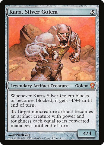 Karn, Silver Golem [From the Vault: Relics] Magic: The Gathering