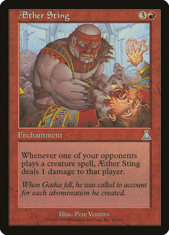 Aether Sting [Urza's Destiny] Magic: The Gathering