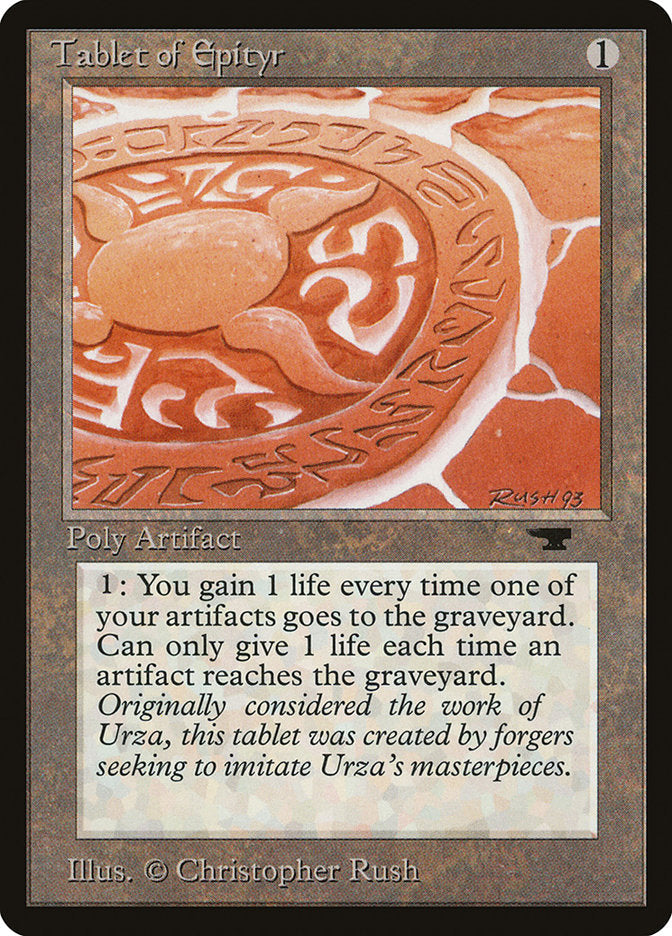 Tablet of Epityr [Antiquities] Magic: The Gathering