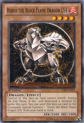 Horus the Black Flame Dragon LV4 [YSKR-EN019] Common Yu-Gi-Oh!