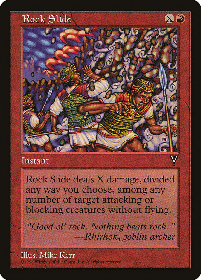 Rock Slide [Visions] Magic: The Gathering