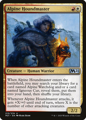 Alpine Houndmaster [Core Set 2021] Magic: The Gathering