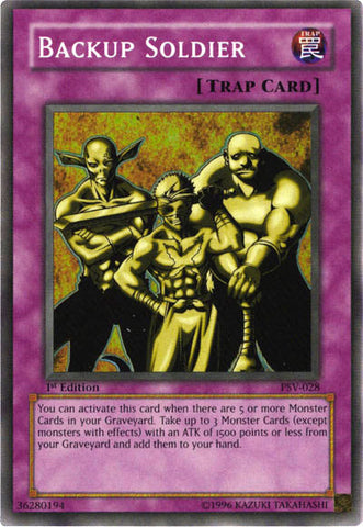 Backup Soldier [PSV-028] Super Rare Yu-Gi-Oh!